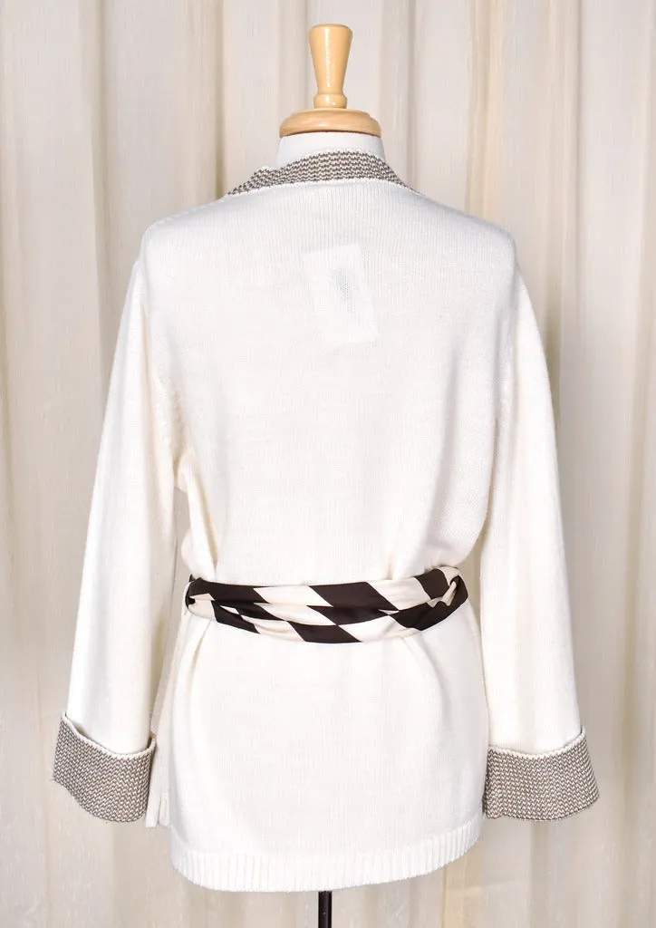 1970s Cream Tunic Cardigan