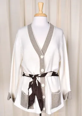 1970s Cream Tunic Cardigan