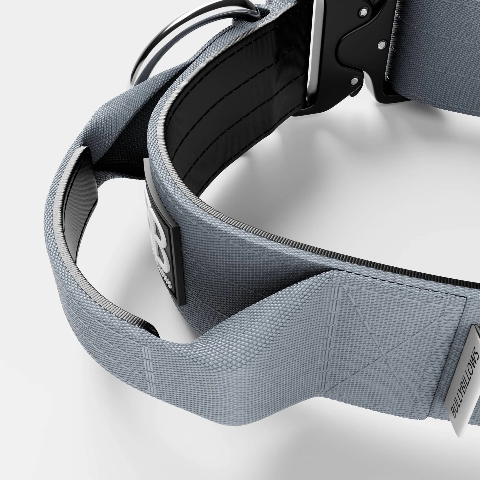 5cm Combat® Collar | With Handle & Secure Clip - Metal Grey