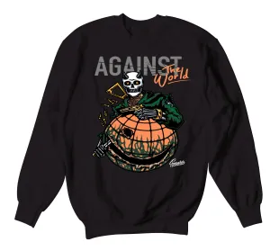 700 Wash Orange Sweater - Against The World - Black 700 Wash Orange Sweater - Against The World - Black