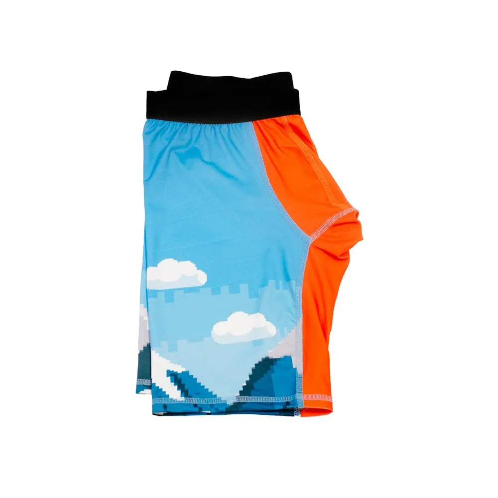 “8-bit” Triple Threat Compression Shorts