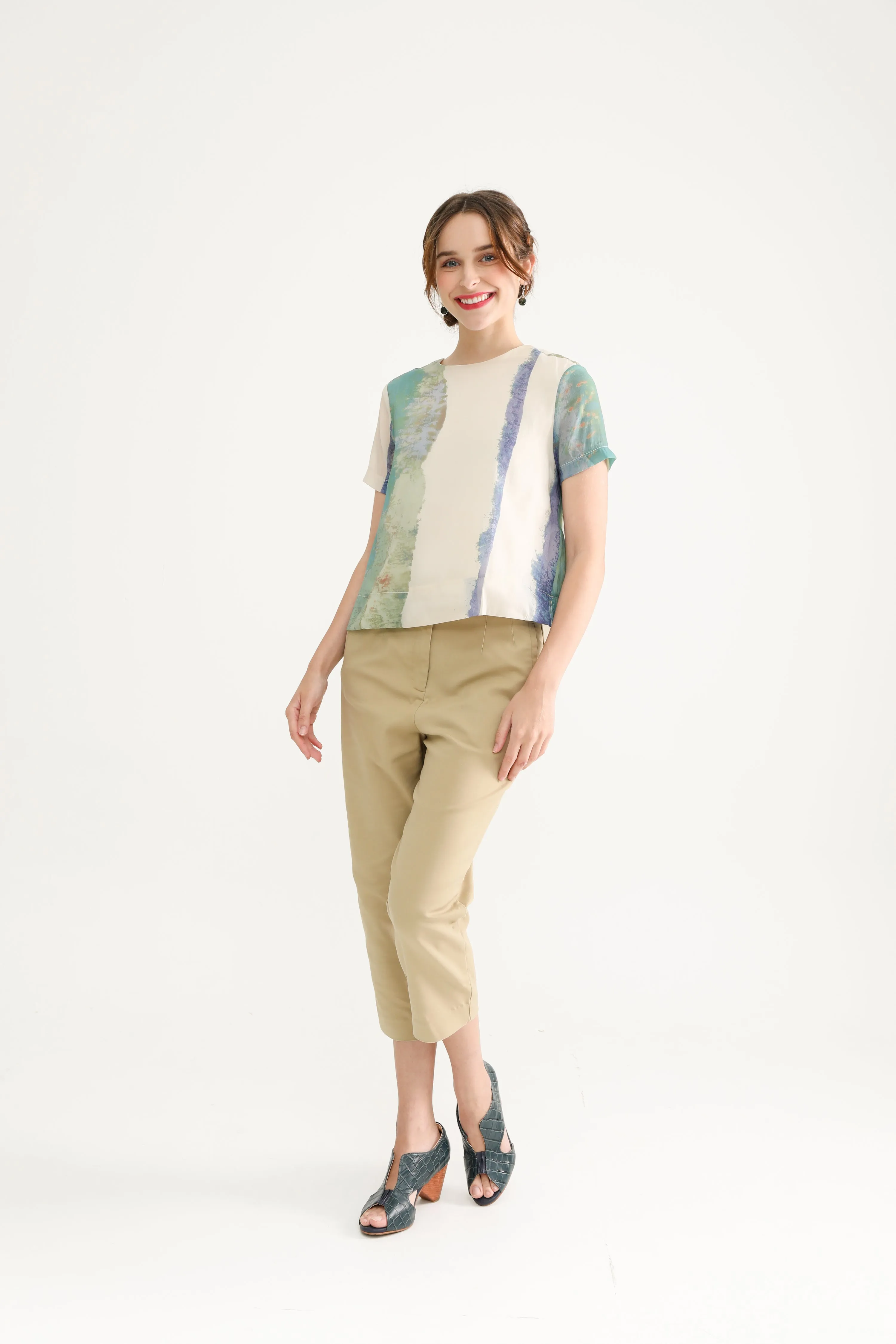 Abstract Stripes Women Blouse