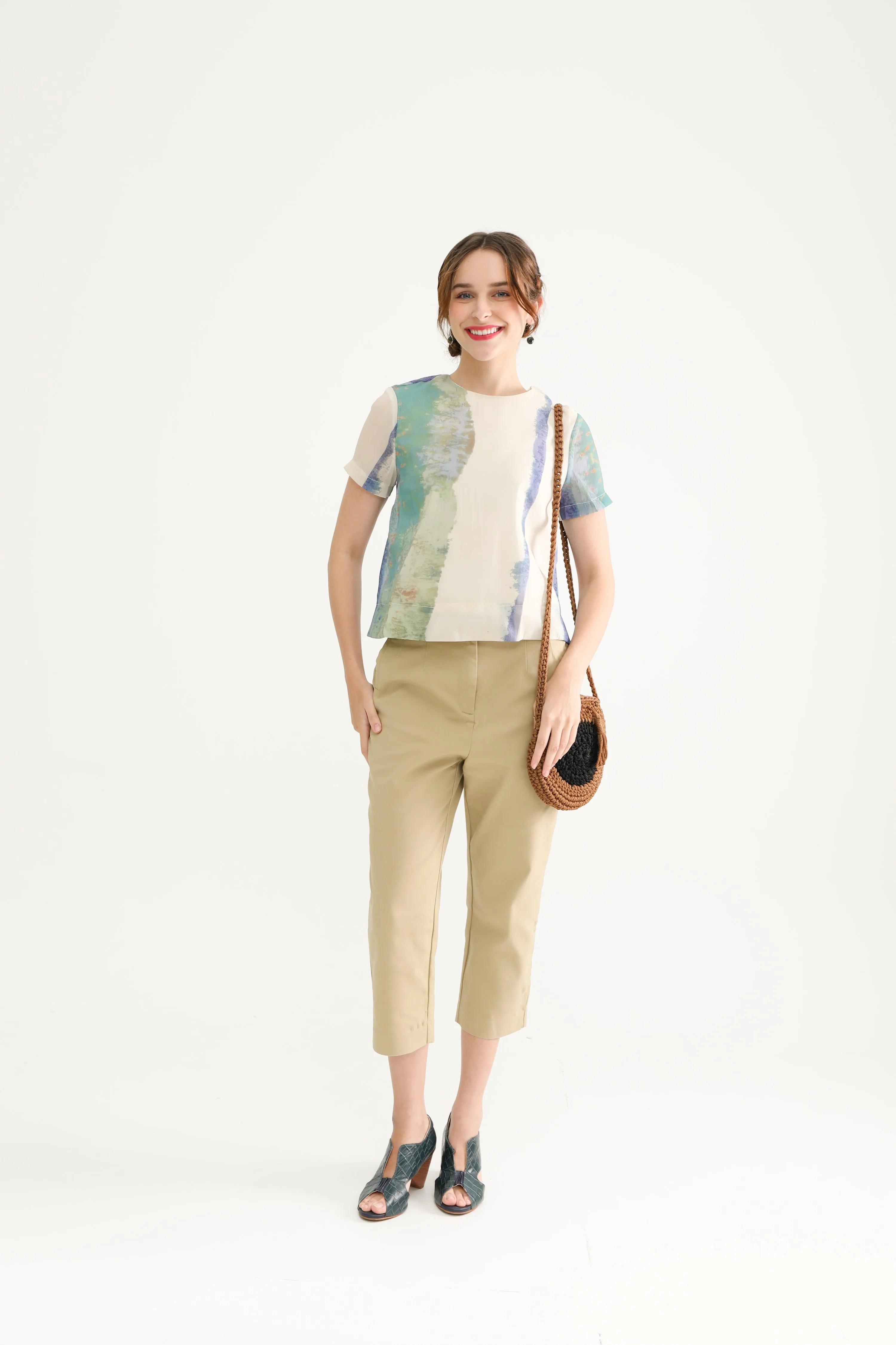 Abstract Stripes Women Blouse