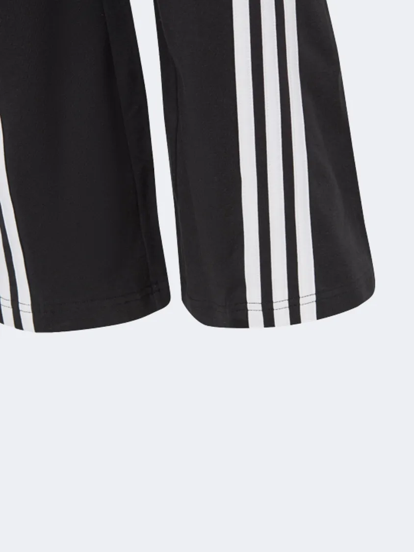 Adidas Future Icons 3-Stripes Cotton Flared Girls Sportswear Tight Black/White