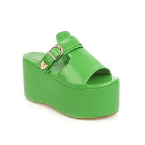 Asuandra Platform Slide - Green