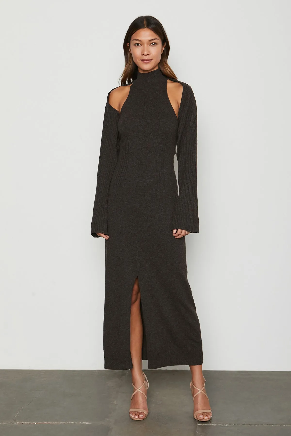 Bailey 44 Cori Knitwear Maxi Dress in Mocha Stability