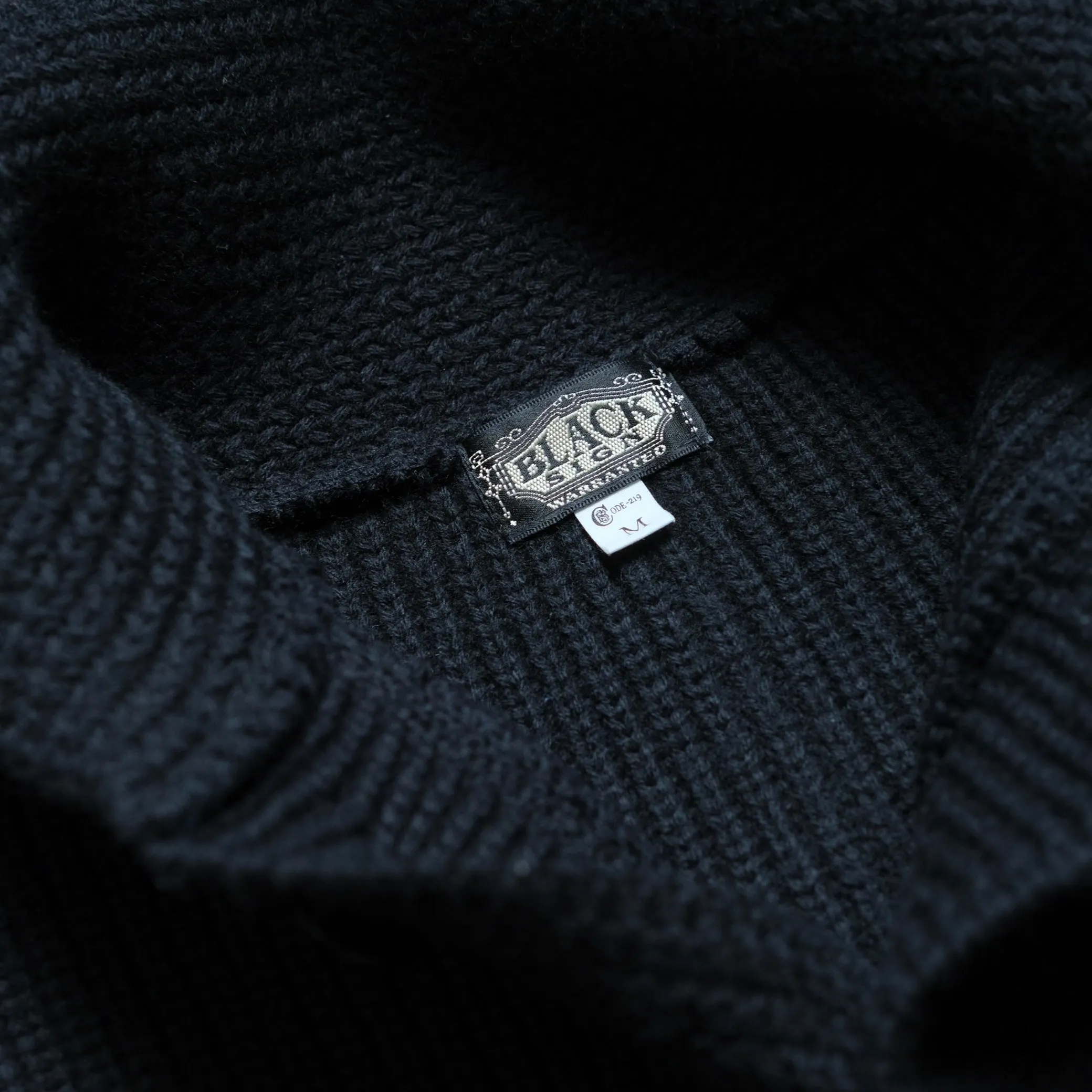 BLACK SIGN 1920s Byron Collar Sweater Coat