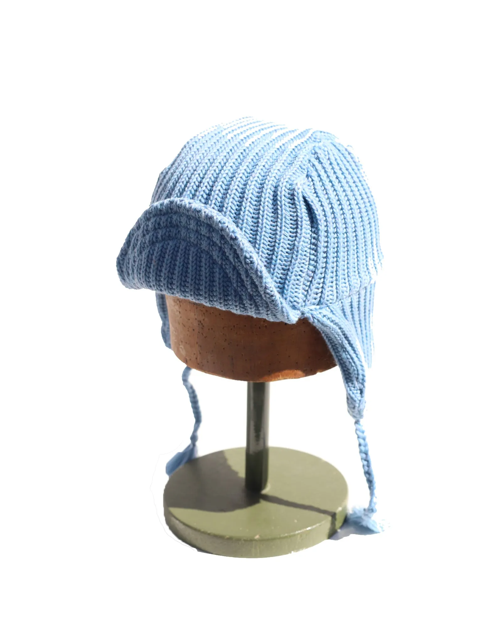 Chunky Knit Wool Flight Cap