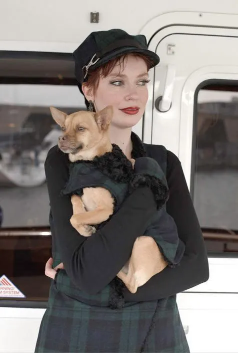 Dog Coat, Reversible - Wool Plaid with Cuddly Faux Fur - Sold Out!