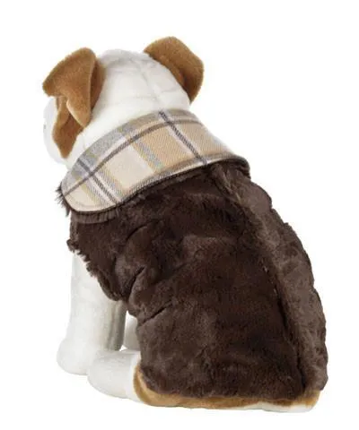 Dog Coat, Reversible - Wool Plaid with Cuddly Faux Fur - Sold Out!