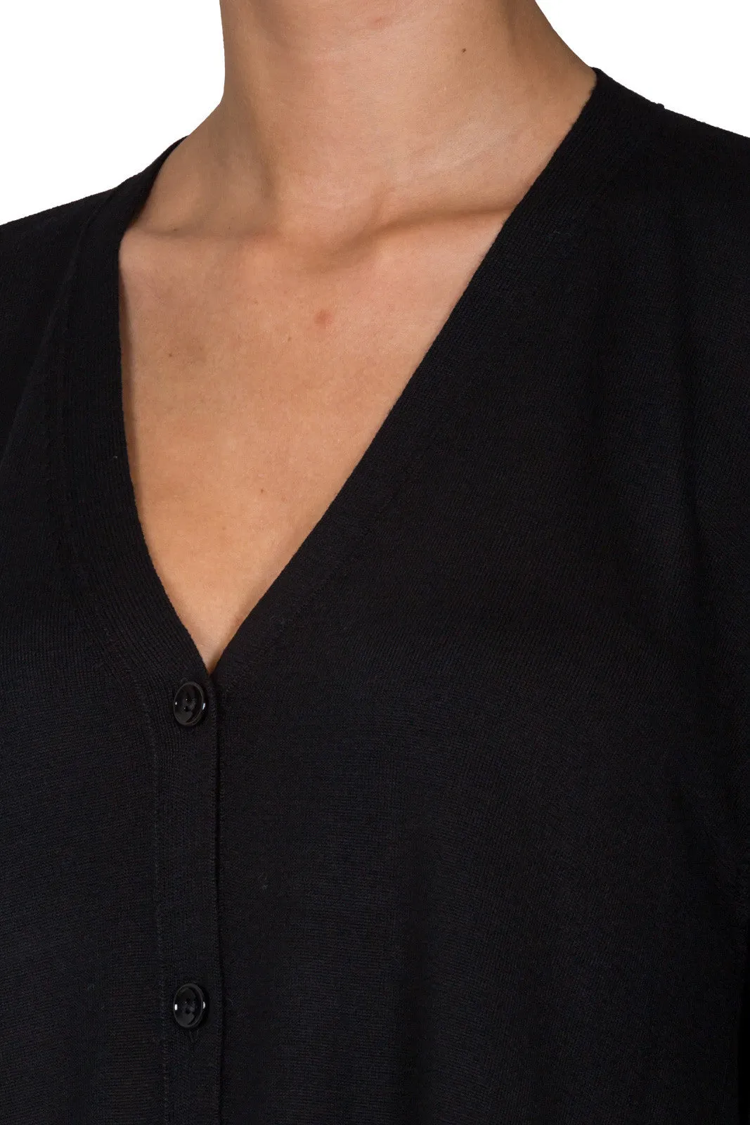 Draped Back Cardigan