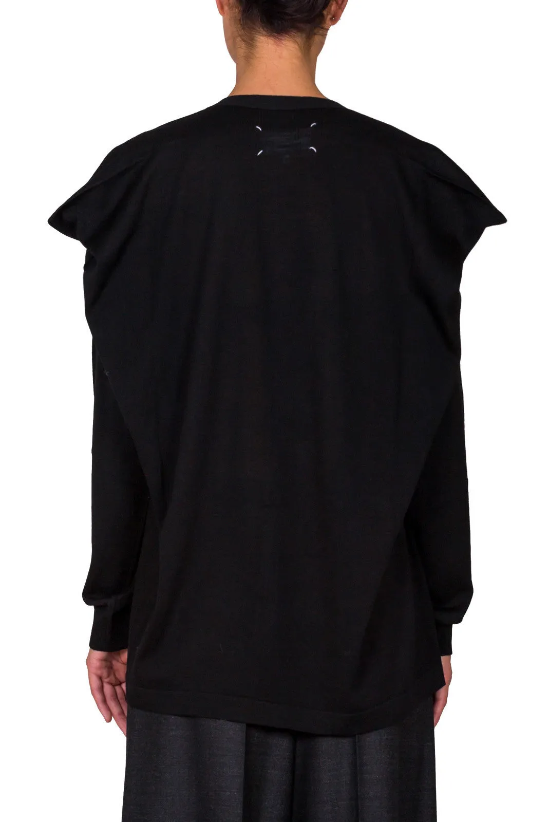 Draped Back Cardigan