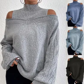 European And American Off-the-shoulder Sweater Women's