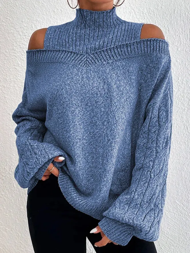 European And American Off-the-shoulder Sweater Women's