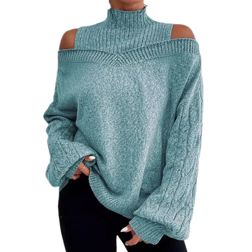 European And American Off-the-shoulder Sweater Women's