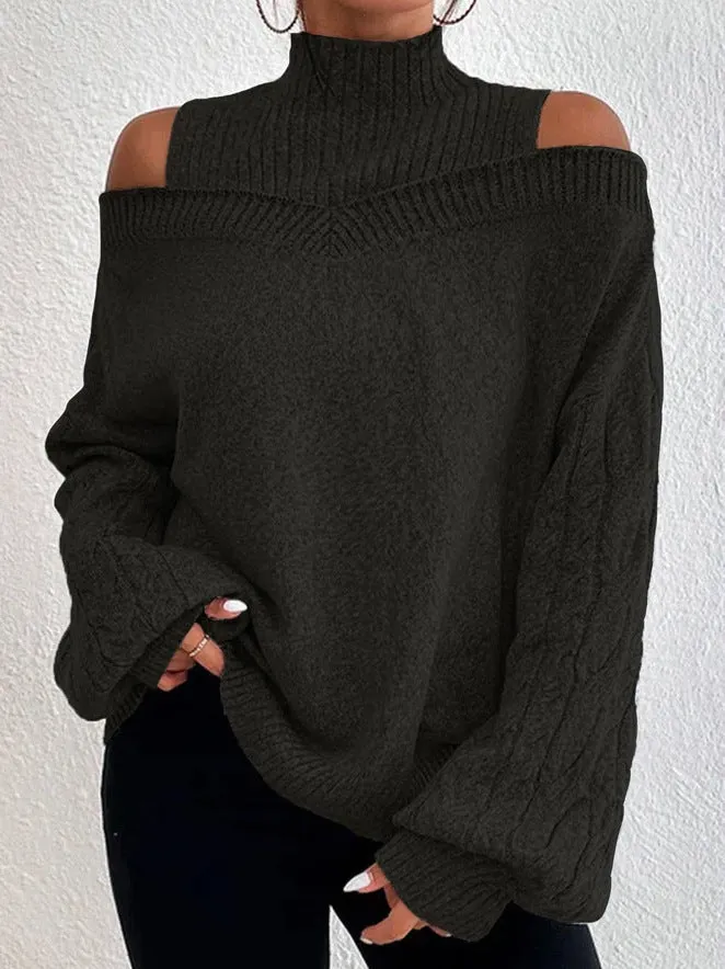 European And American Off-the-shoulder Sweater Women's