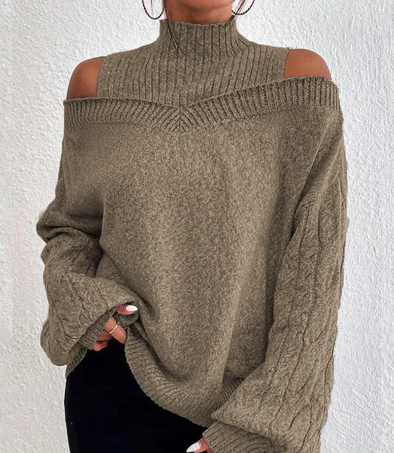 European And American Off-the-shoulder Sweater Women's