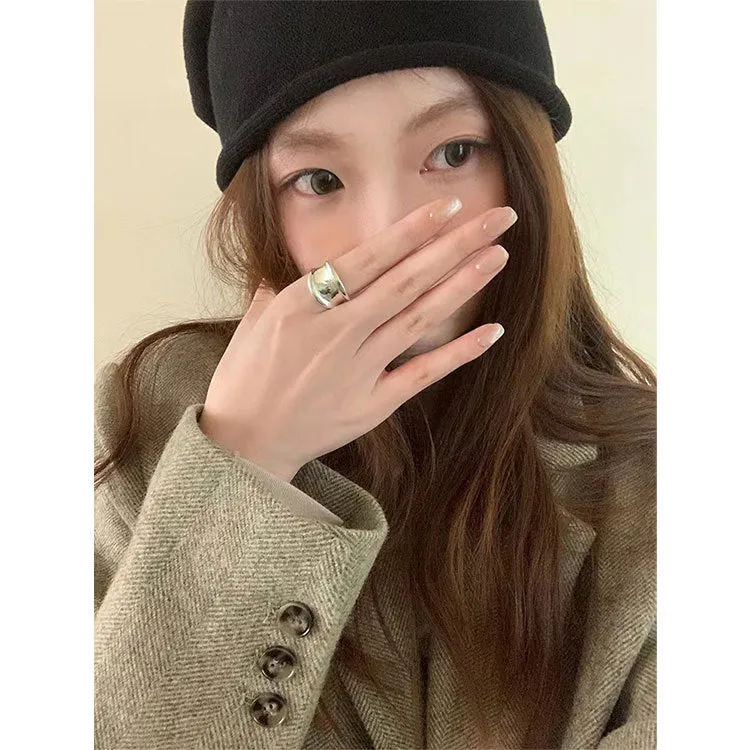 Joskaa frat boy outfits Im Xiang Paris Holiday Wool Variegated Single-Sided Woolen Suit Coat Women's Autumn and Winter Short Woolen Coat