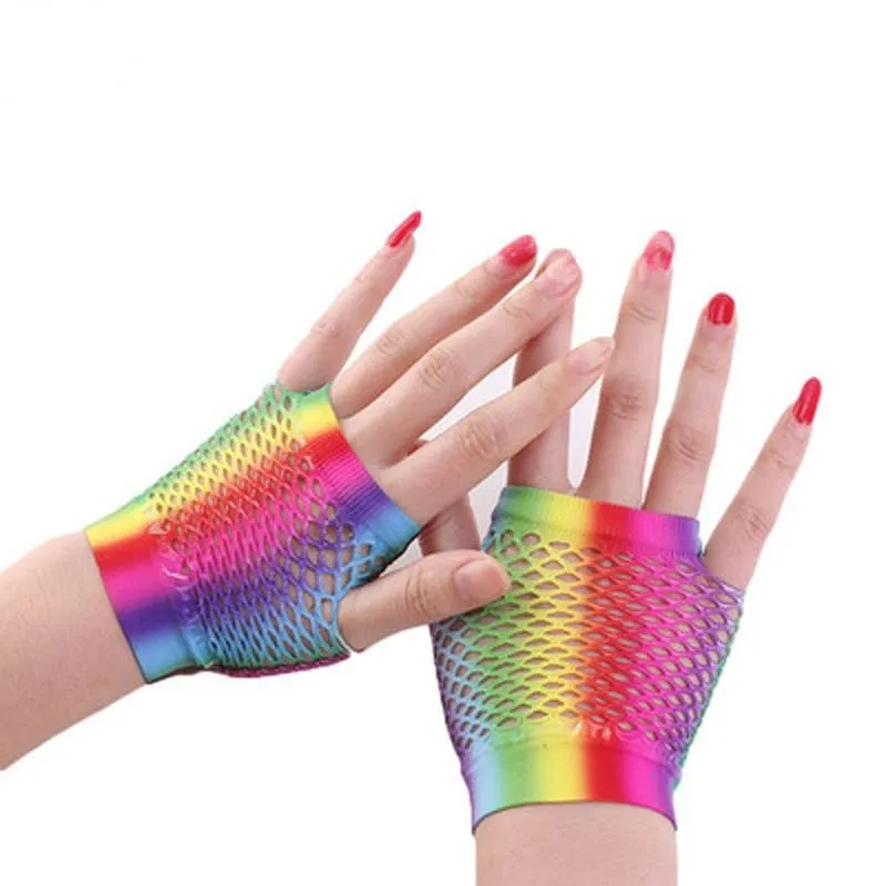Lace Fishnet Gloves Collection, Mesh Hollow Sunscreen Accessories For Women