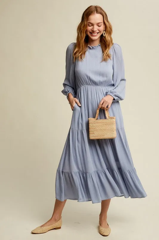 LILIANA Maxi Woven Dress
