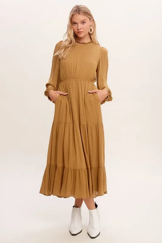LILIANA Maxi Woven Dress