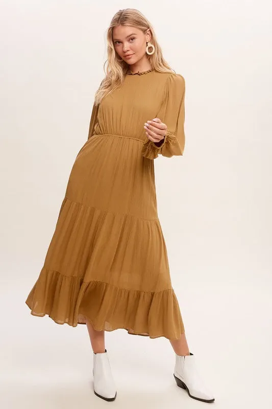 LILIANA Maxi Woven Dress