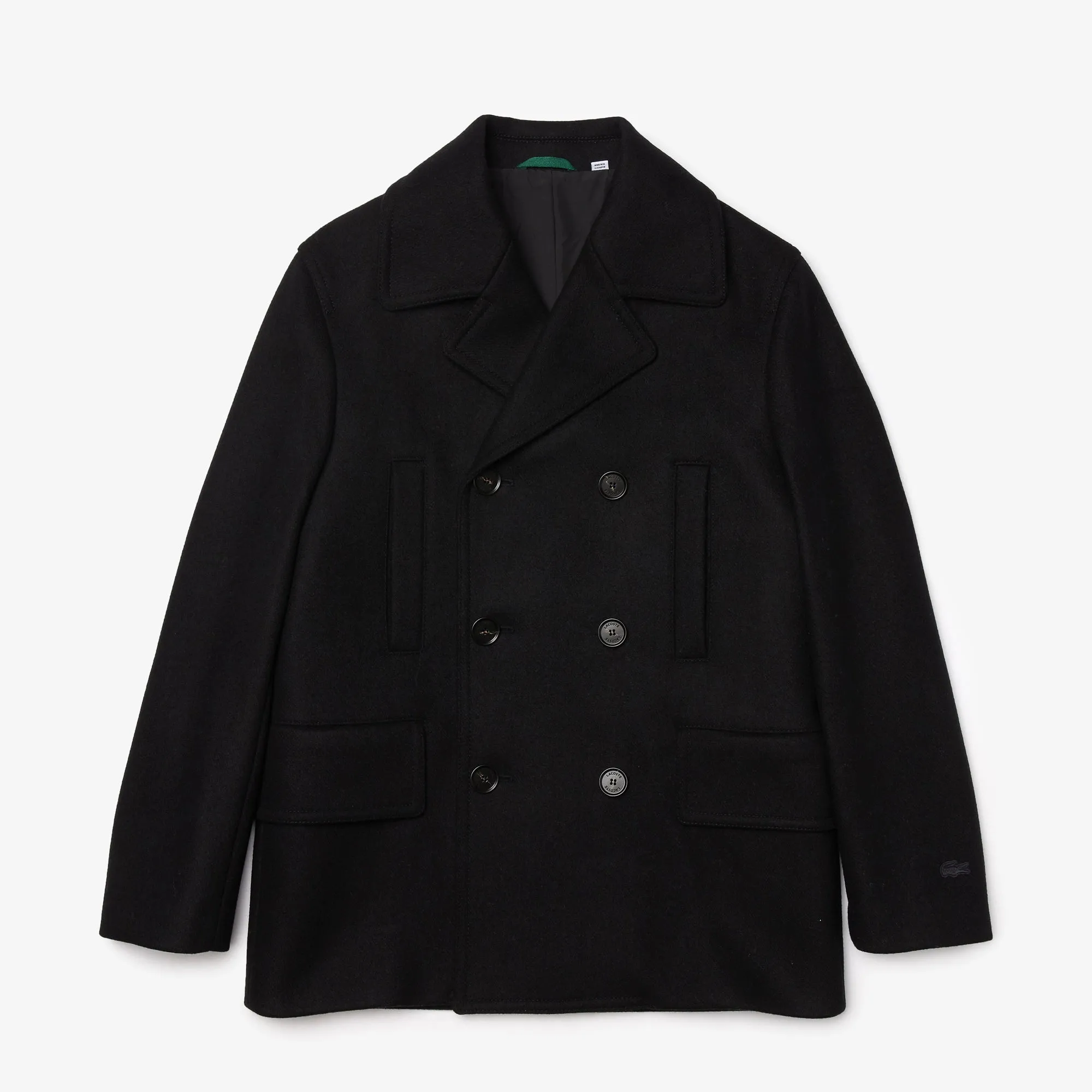 Men's Double-Breasted Wool Blend Pea Coat