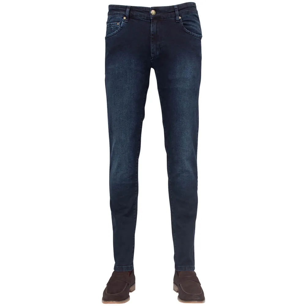 Navy Washed Jeans