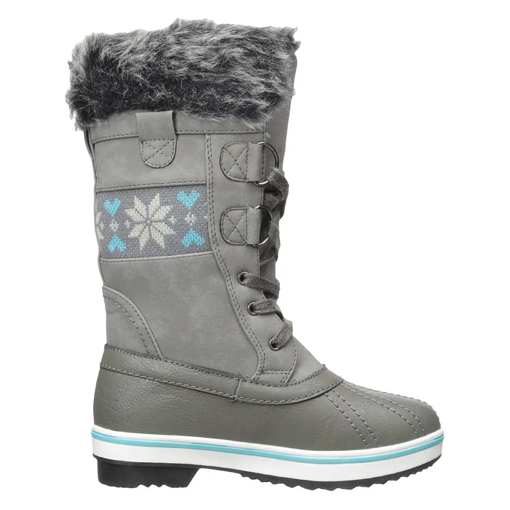 Northside Bishop Junior Girls Apres Boots - Grey/Blue
