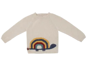 NW418 Turtle Sweater in white