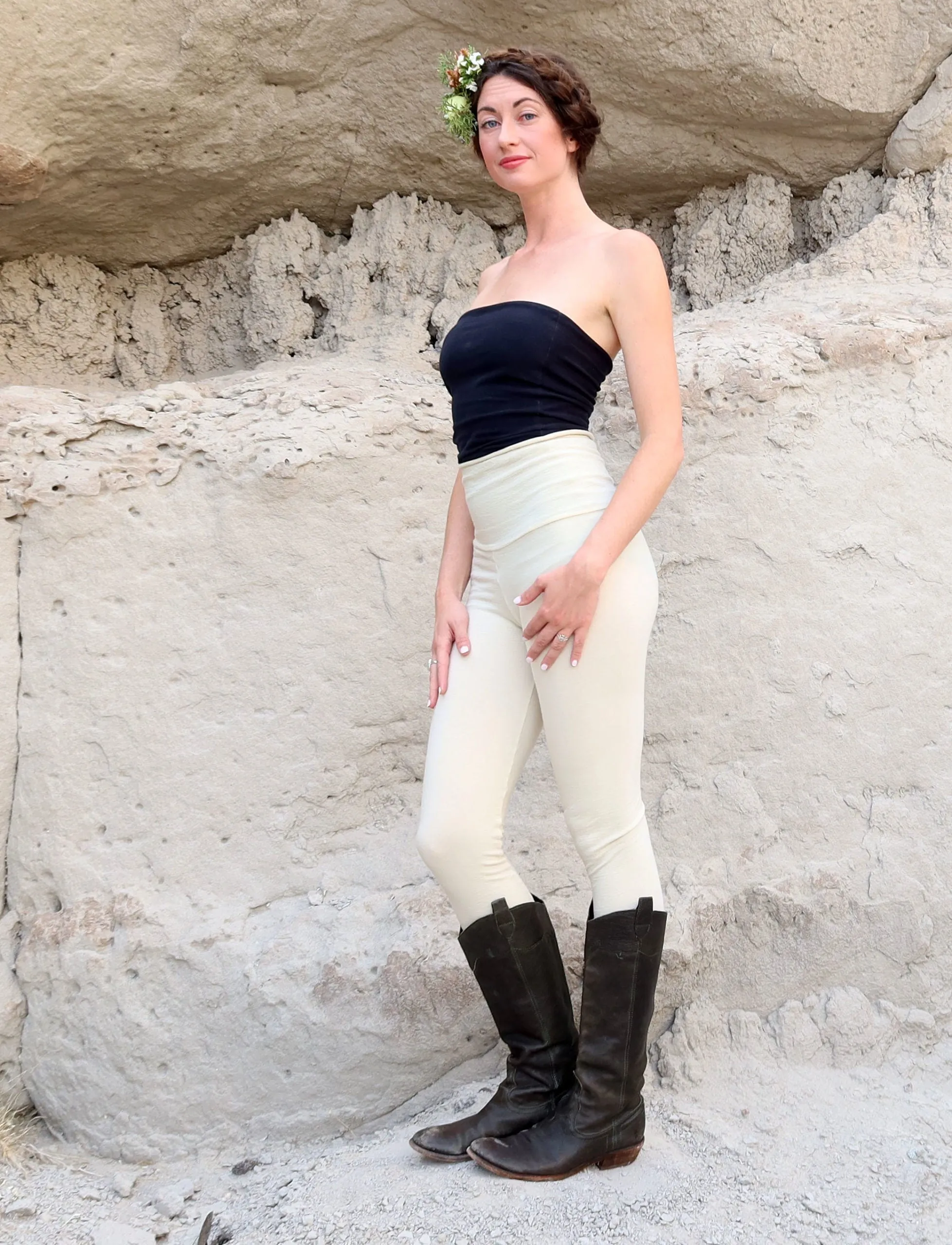 ORGANIC WOOL Long Leggings