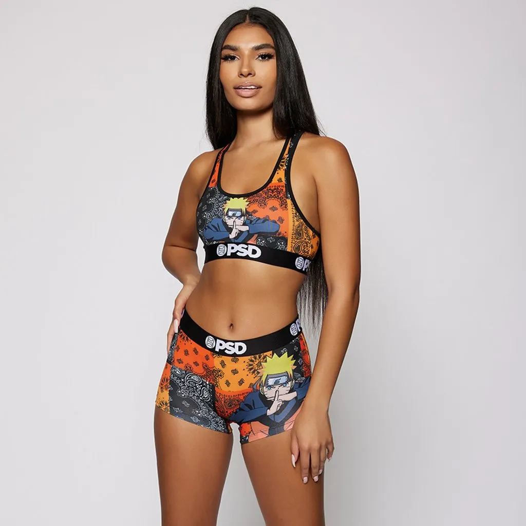 PSD Underwear Women's Athletic Fit Naruto Boy Short with Wide Elastic Band