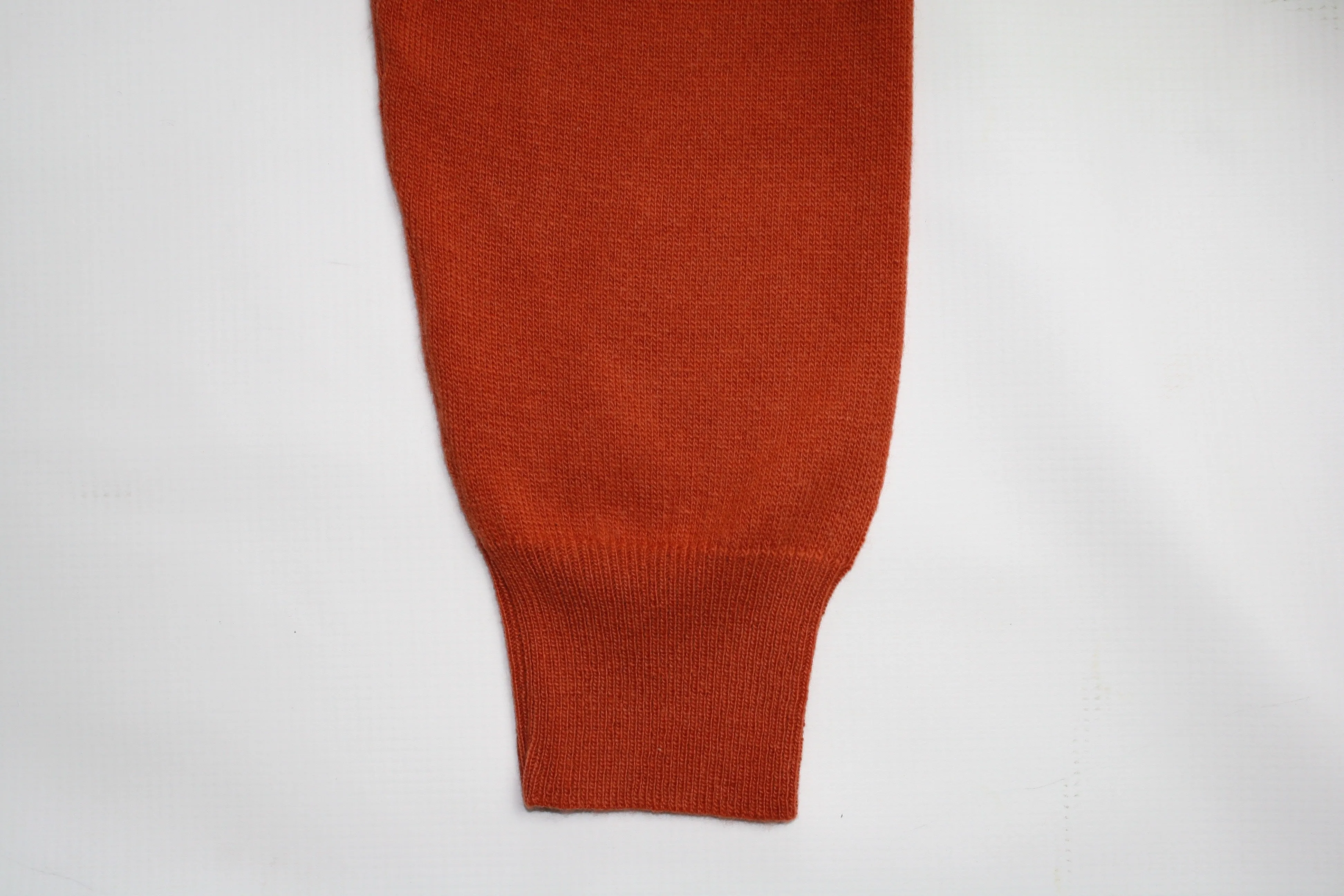 Red Orange Italian Cashmere / Extra Fine Merino Roll Neck by 40 Colori Italy
