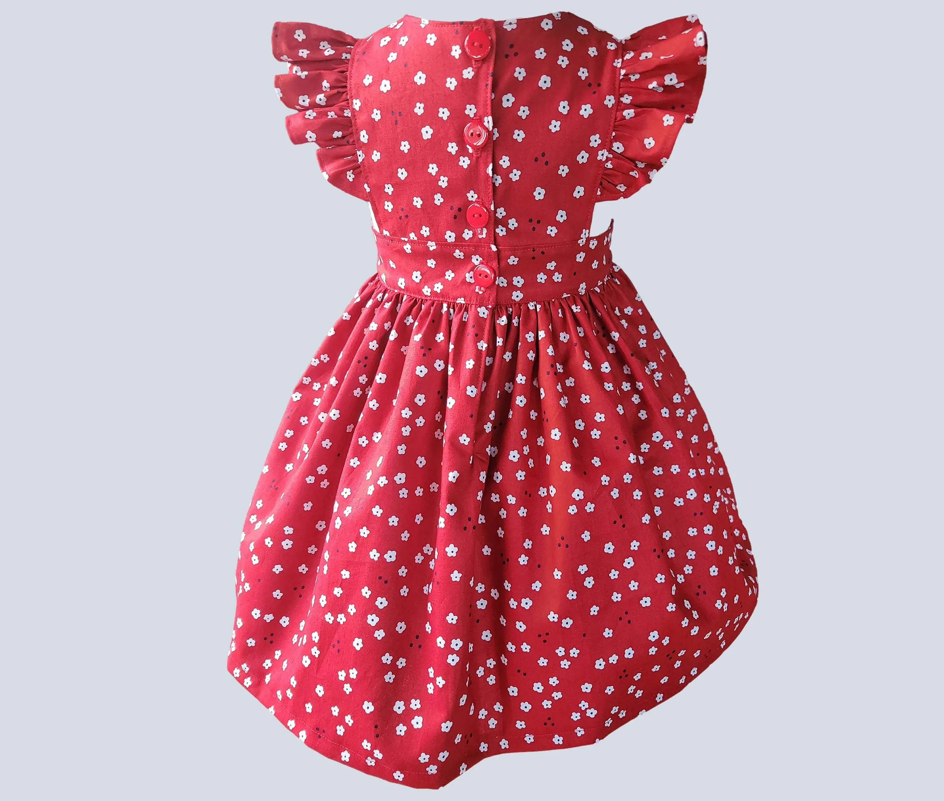 Red Pinafore Dress | Girls Dress |  Red Pinafore Girl Dress | Birthday Girls Dress | pinafore dress for girls