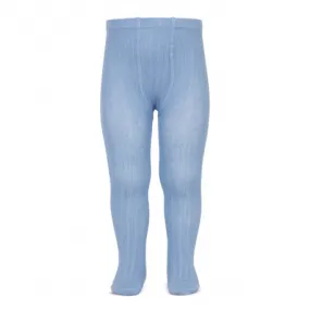Ribbed Tights French Blue
