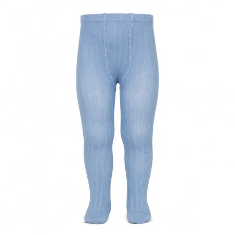 Ribbed Tights French Blue