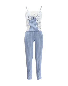 Sleeveless Lace Embroidered Jumpsuit