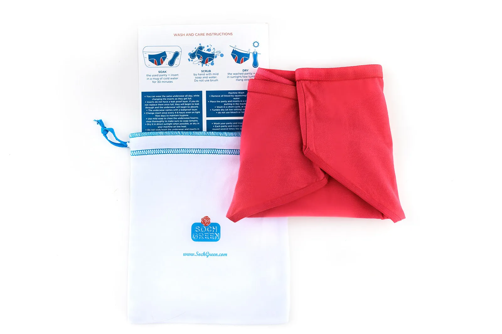 SOCHGREEN Period Underwear - Pink
