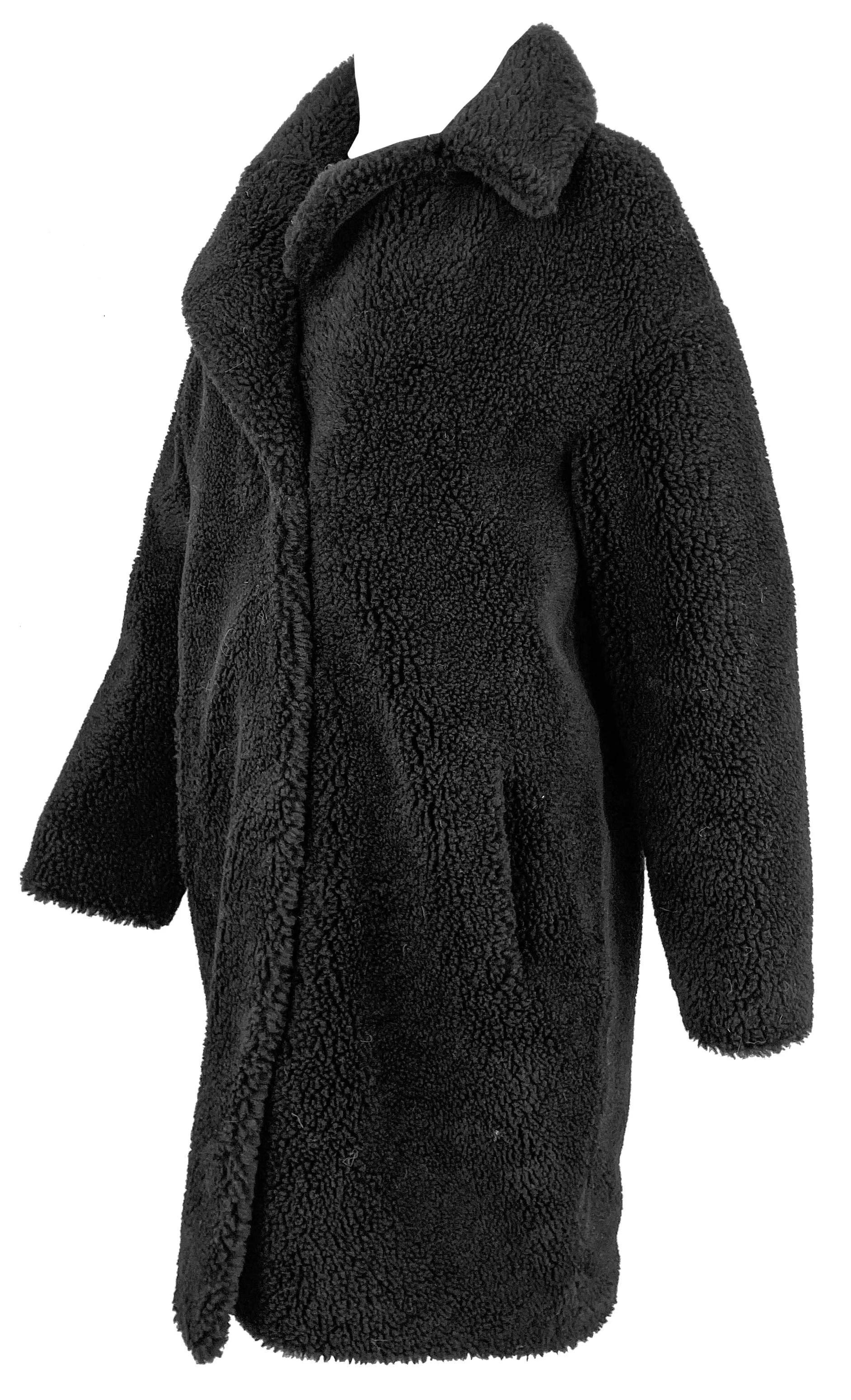 Stand Studio Camille Cocoon Coat in Black