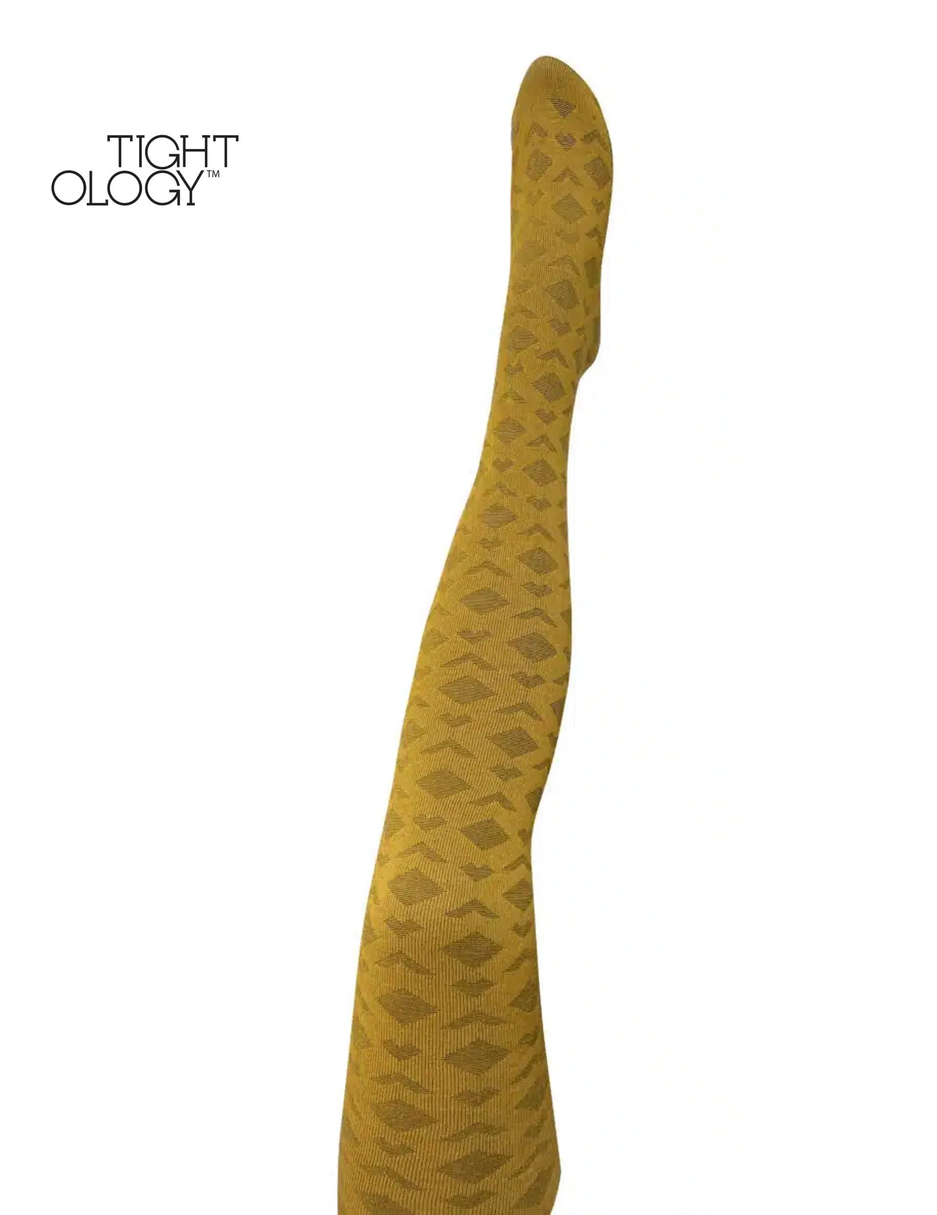 Tightology Deco Mustard Merino  Wool Tights T01
