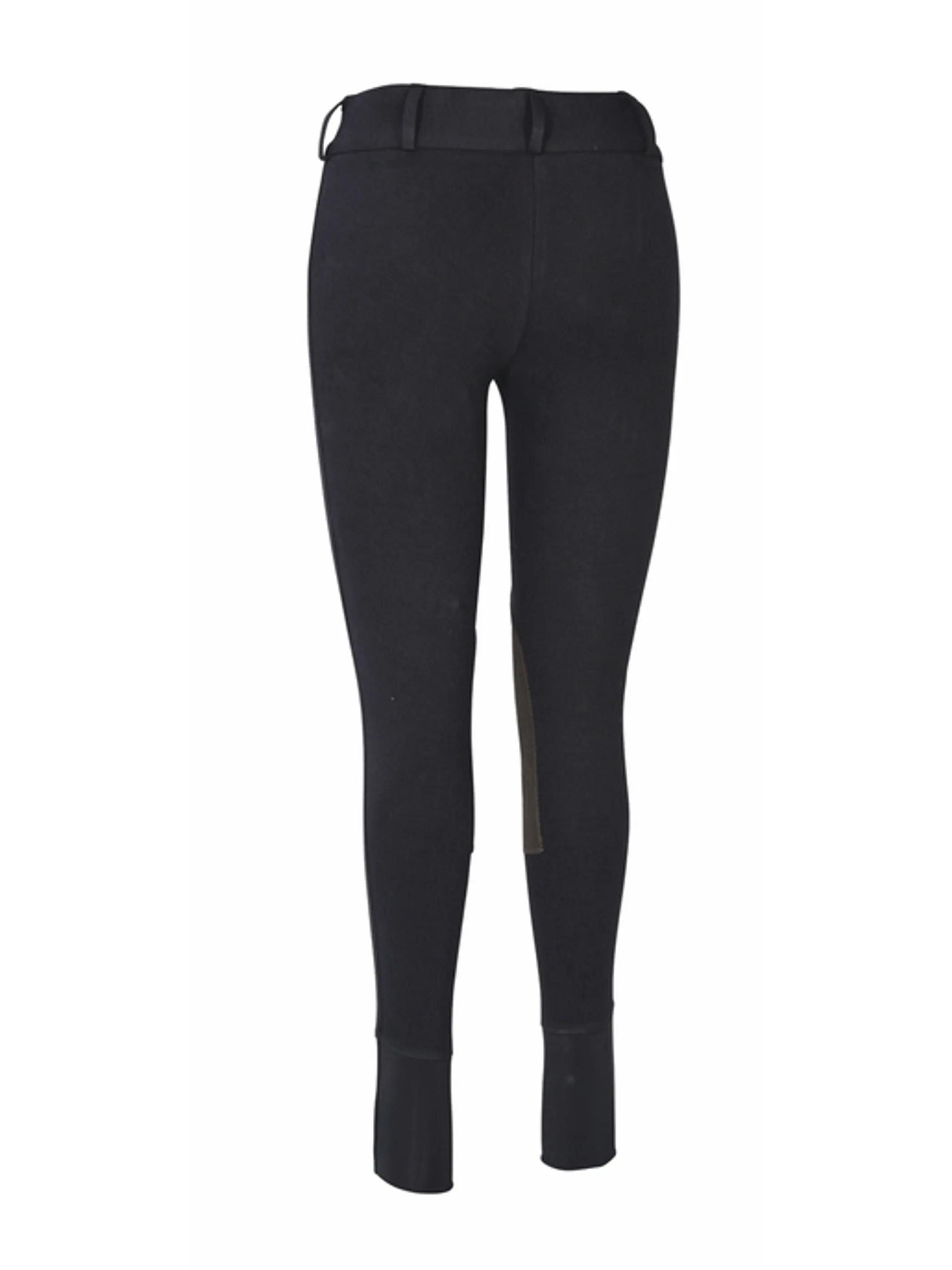 TuffRider Ladies Cotton Lowrise Wide Waistband Knee Patch Breeches