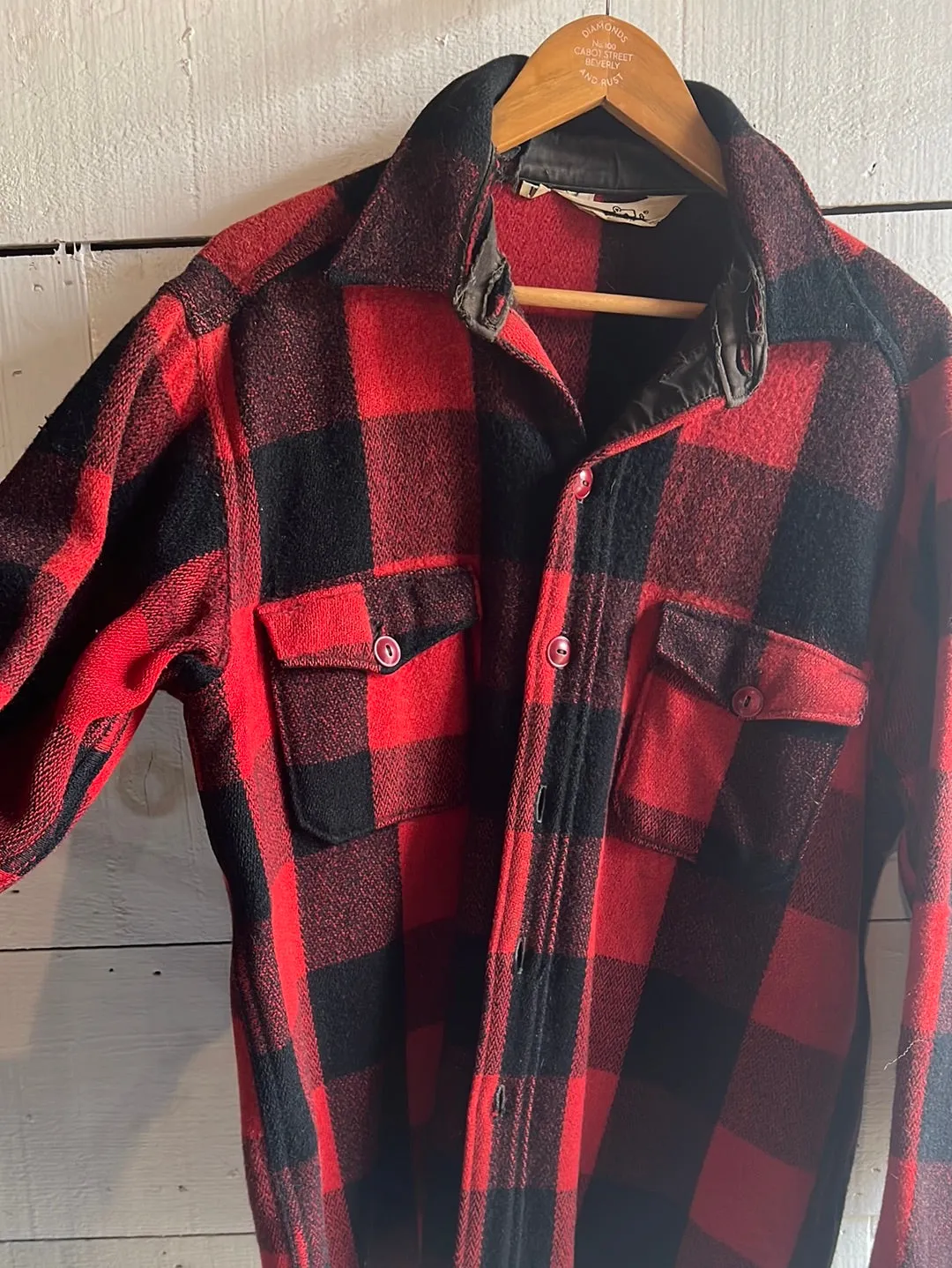 Vintage Woolrich Buffalo Plaid Barn Coat