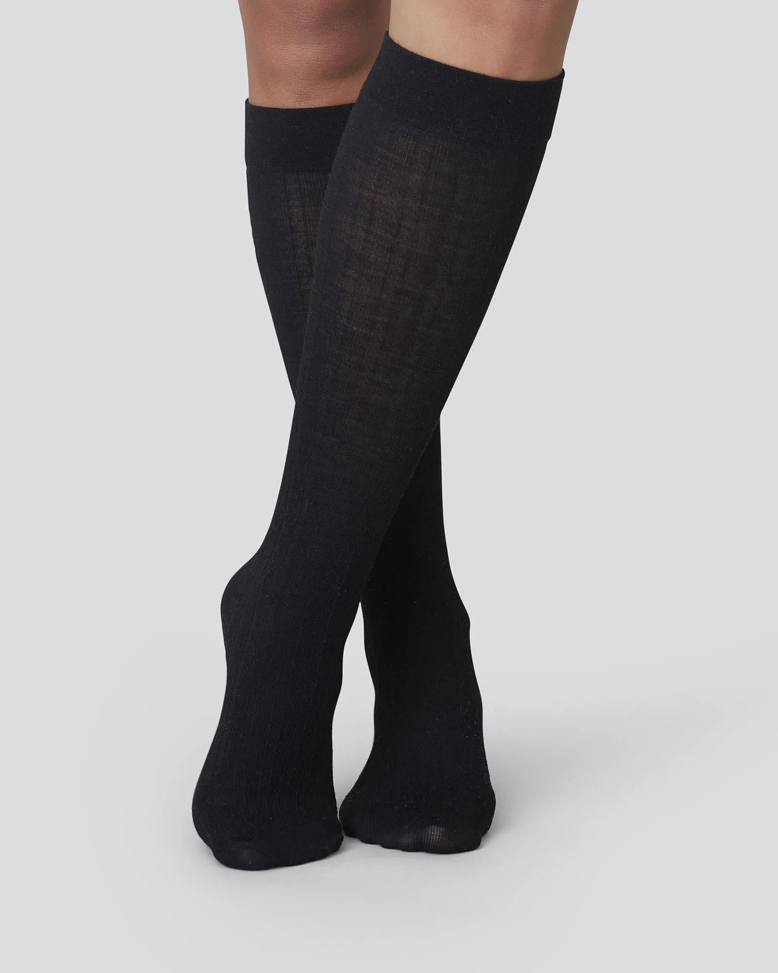 Wool Set Freja Ribbed Wool Knee-Highs 3 Pcs